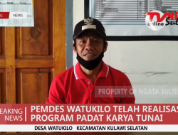 PEMDES WATUKILO REALISASIKAN PKT 2020