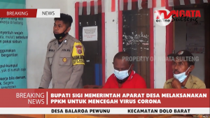 Rapat PPKM Mikro dan Pembagian BLT oleh Pemerintah Desa Balaroa Pewunu