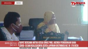 RAPAT KOORDINASI DINAS PMD KAB SIGI TERKAIT PENANGANAN COVID -19