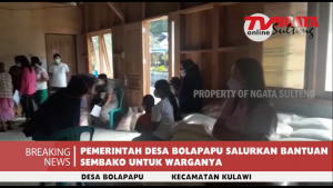 Warga Desa Bolapapu Terima Bantuan Beras PKH (Program Keluarga Harapan) Pusat