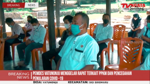 RAPAT PENCEGAHAN COVID 19 DAN PPKM DESA VATUNONJU