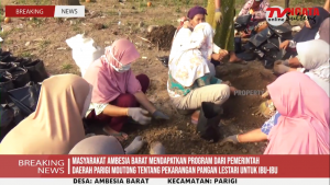 MASYARAKAT AMBESIA BARAT MENDAPATKAN PROGRAM  DARI PEMERINTAH TENTANG PEKARANGAN PANGAN LESTARI