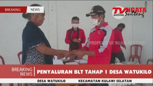 Penerimaan BLT Tahap Satu Desa Watukilo