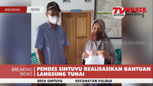 Penerimaan BLT Tahap 1 Desa Sintuvu