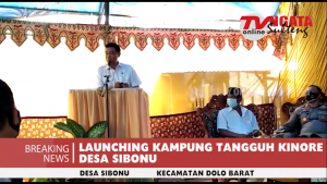 Peresmian Kampung Tangguh Kinore Desa Sibonu