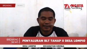 Penyaluran BLT (Bantuan Langsung Tunai) Tahap II Desa Lompio