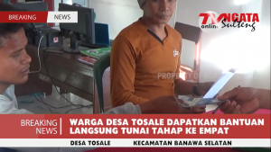 Warga Tosale Terima BLT Tahap Ke-Empat Tahun Anggaran 2021