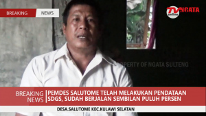 PEMDES SALUTOME TELAH MELAKUKAN PENDATAAN SDGS , SUDAH BERJALAN SEMBILAN PULUH PERSEN