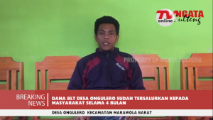 PENYALURAN DANA BLT DESA ONGULERO SUDAH TEREALISASI SEBANYAK 4 BULAN KEPADA MASYARAKAT.
