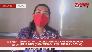 PEMDES WATURALELE MENGADAKAN MUSYAWARAH DESA DTKS (DATA TERPADU KESEJAHTRAAN SOSIAL)