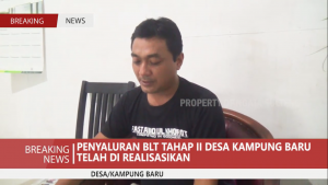 PENYALURAN BLT TAHAP II DESA KAMPUNG BARU TELAH DI REALISASIKAN