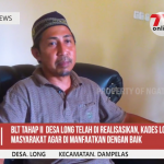 Realisasi Pembagian BLT Tahap II Desa Long, Kabupaten Donggala