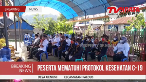 Kadis Kesehatan Bersama Polres Sigi Resmikan Kampung Tangguh Desa Uenuni