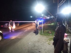 PPKM Level 3 Wilayah Kabupaten Sigi, Polres Sigi, TNI Bersama Pemda Lakukan Pengamanan Di Lima Pos Terpadu