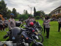 Jamin Tugas di Lapangan, Kabag Sumda Lakukan Pemeriksaan  Kendaraan Dinas terhadap Personil Polsek Jajaran Polres Sigi