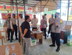 Kapolres Donggala Berikan Himbauan Saat Kunjungi Pos PPKM di Desa Wani I