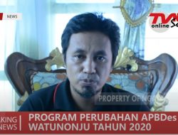 PROGRAM PERUBAHAN APBDES WATUNONJU 2020