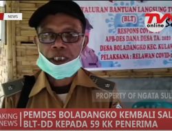 EMDES BOLADANGKO KEMBALI SALURKAN BLT DD KEPADA 59 KK PENERIMA