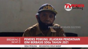 Pendataan IDM (INDEKS DESA MEMBANGUN) berbasis SDGs Desa Pewunu Tahun 2021