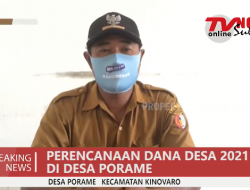 KADES PORAME : Sampaikan Program DD Tahun 2021