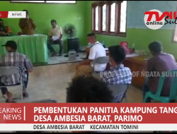 Pembentukan panitia kampung tangguh Desa Ambesia Barat