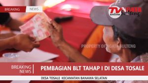 Pembagian BLT Tahap I (Satu) Desa Tosale Tahun Anggaran 2021