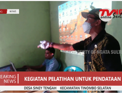 Pelatihan untuk pendataan SDG’s Desa Siney Tengah