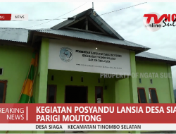 Kegiatan Posyandu Lansia Desa Siaga