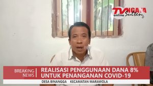 Realisasi Dana 8 Persen Desa Binangga Tahun Anggaran 2021