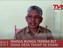 WARGA BUNGA TERIMA BLT DD TAHAP KE ENAM