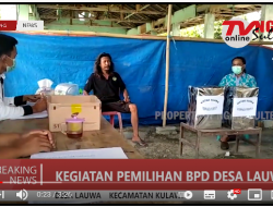 Kegiatan pemilihan BPD desa Lawua