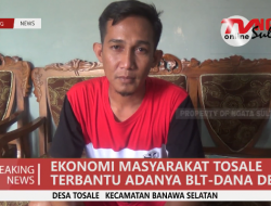 MASYARAKAT TOSALE MERASA TERBANTU ADANYA BLT DANA DESA