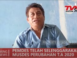 PEMDES RARAMPADENDE SELENGGARAKAN MUSDES PERUBAHAN 2020