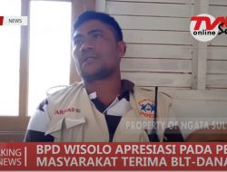 PD WISOLO APRESIASI PEMDES, WARGA TERIMA BLT DANA DESA