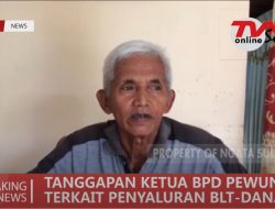TANGGAPAN KETUA BPD PEWUNU TERKAIT PENYALURAN BLT DANA DESA