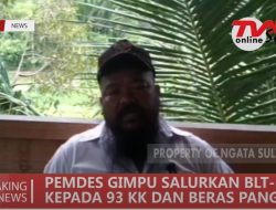 PEMDES GIMPU SALURKAN BLT DD 93 KK DAN BERAS KETAHANAN PANGAN