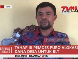 TAHAP III PEMDES PURO ALOKASIKAN DD UNTUK BLT
