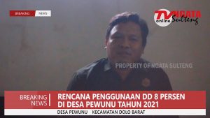 Penggunaan Dana Desa 8 Persen Desa Pewunu Tahun 2021