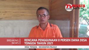 Realisasi Penggunaan 8 Persen Dana Desa Tongoa Tahun 2021