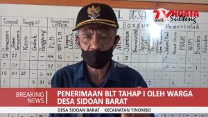 Pembagian BLT Tahap Satu Desa Sidoan Barat, Parigi Moutong