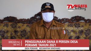 Rencana Penggunaan Dana Desa 8 Persen Desa Porame | Hasan D.K (Kepala Desa Porame)