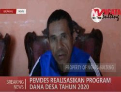 PEMDES REALISASIKAN PROGRAM DANA DESA TAHUN 2020