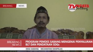 Program Pemerintah Desa Sabang Mengenai BLT dan Pendataan SDGs
