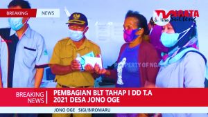 Penerimaan BLT Tahap I Oleh Warga Desa Jono Oge