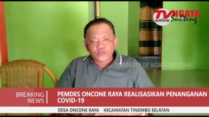 PEMDES ONCONE RAYA REALISASIKAN DANA PENANGANAN COVID-19
