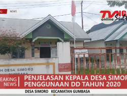 PENJELASAN KADES SIMORO PENGGUNAAN DD TAHUN 2020
