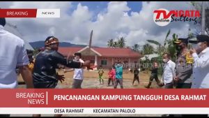WAKIL BUPATI SIGI MERESMIKAN KAMPUNG TANGGUH NUSANTARA DESA RAHMAT