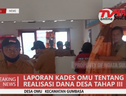 LAPORAN KADES OMU TENTANG REALISASI DANA DESA TAHAP III