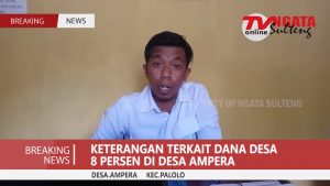 Penggunaan Bantuan dana Desa 8 Persen Desa Ampera