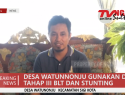 DESA WATUNNONJU GUNAKAN DD TAHAP III BLT DAN STUNTING